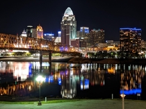 Cincinnati Ohio taken at night on a Google Pixel 