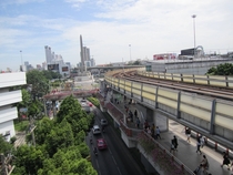 City Layers Street Pedestrian MRT Bangkok Thailand 