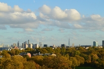 City of London Skyline from Primrose Hill October  