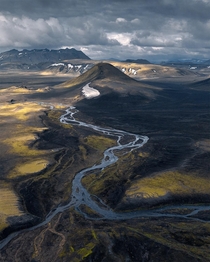 Classic aerial shot of Iceland  holysht