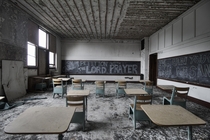 Classroom Inside an Abandoned Church amp School In New York State 