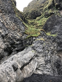 Cliffside at Reynisfjara Reynisfjara Black Sand Beach Iceland 