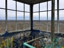 Climbed an abandoned lookout tower