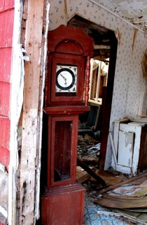 Clock in an abandoned house Nova Scotia 