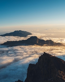 Cloud inversion is my favorite natural phenomenon Roque de los Muchachos La Palma Spain 