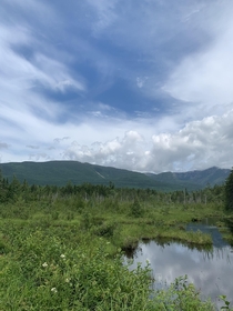 Clouds rolling over the mountains Baxter St Park Maine  OC