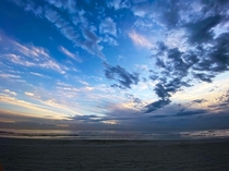 Cloudy Sunset at Strand Beachfront South Africa 