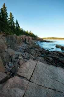 Coastline in Acadia National Park Maine - 