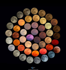 Colors of the Moon Credit Marcella Giulia Pace From Italy Details Most colorful full moons over  years