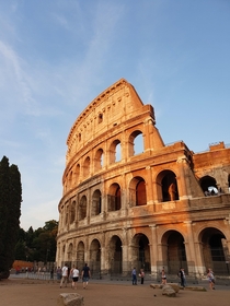 Colosseum at sunset 
