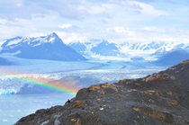 Columbia Glacier and a rainbow this past AugustColumbia Bay Alaska 