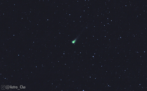 Comet C F SWAN is slowly disintegrating and getting dimmer thankfully I managed to grab a picture of it just before sunrise