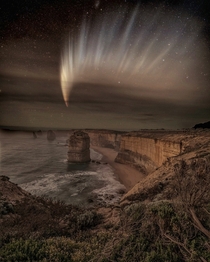 Comet Mcnaught over the Twelve Apostles Australia  