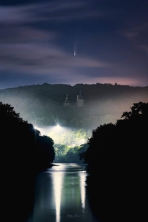 Comet Neowise over Castell Coch - Mathew Browne Photography