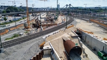 Construction of the new Wendlingen-Ulm high-speed railway Ulm Germany details in comments