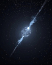 Cool picture of a neutron star Just heard of the discovery of new exotic quark matter inside these stars