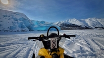 Cool shot from spring break this year Doesnt get much more wintry than having lunch on a glacier in Alaska