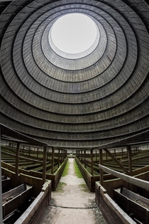 Cooling tower from an abandoned Belgian power plant - By David Baker 