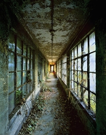 Corridor  Island  Ellis Island  photo by Stephen Wilkes