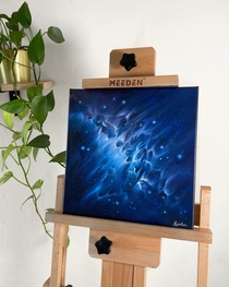 Cosmic oil painting named Desire to represent my desire to explore this vast universe OC