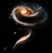 Cosmic Rose - Interacting Galaxies ARP  within the constellation Andromeda