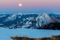 Covid Moon Rising Crested Butte Colorado 