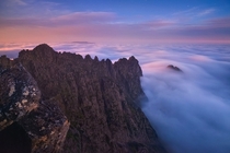 Cradle Mountain at dawn Tasmania by Aaron Jones 