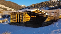 Creede CO old log cabin shot taken a this month 
