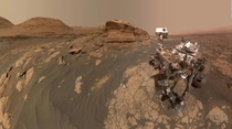 Curiosity rover takes selfie with Mont Mercou a rock formation over  feet tall