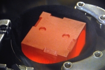Curiositys  kg of Plutonium- dioxide glowing its graphite container red hot Heat given off by the decay of this isotope is converted into electric voltage by thermocouples providing constant power during all seasons and through the day and night 