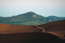 Curves and colors on the Cindercone at Lassen National Park 