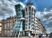 Dancing House designed by Vlado Milunic in cooperation with Frank Gehry Prague Czech Republic