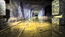 Dark abandoned mine somewhere under Europe 