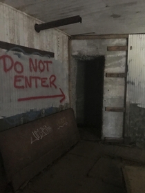 Dark tunnel located at an old navy fort in New Hampshire