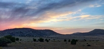Davis Mountains in West Texas at Sunset 