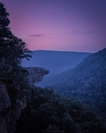Dawn at Whitaker Point in the Ozarks 