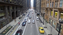Dearborn Ave from above in Chicago IL 