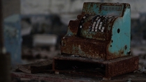 Decaying cash register in Pripyat School  Chernobyl Exclusion Zone 