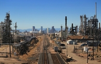 Denver Colorado as viewed from Commerce City x-post from rCityPorn