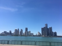 Detroit Michigan shot from Windsor ON Canada