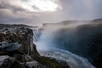 Dettifoss waterfall Iceland the second most powerfull waterfall in Europe 