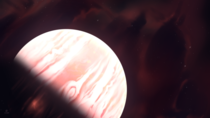 Digital painting of a planet within a nebula that I made