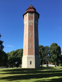 Disused water tower in Visby Sweden 