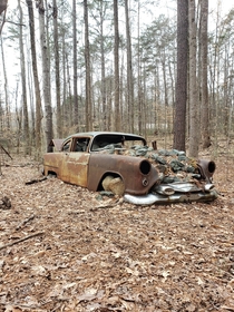 Dont know what kind of car this was but it was used as a geocache location