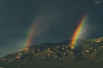 Double rainbow at Great Sand Dunes NP July  bbarker 