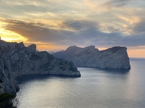 Drove  hours of curvy roads along one of the most scenic routes to catch the sunset of Cap de Formentor Lighthouse on the Spanish island of Majorca 