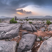 Drove  hours to the highest mountain in Oman Jabal Shams to take this photo during the sunset 