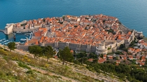 Dubrovnik from the Top of Srd Hill 