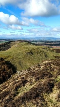Dunsinane Hill of Shakespeares Macbeth Fame captured today Perthshire Scotland  Macbeth shall never vanquished be until Great Birnam wood to high Dunsinane hill Shall come against him