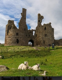 Dunstanburgh Castle in north Northumberland